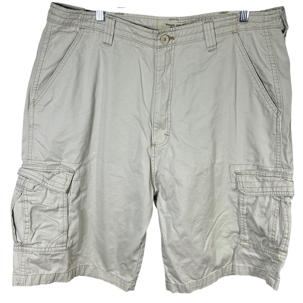 Wrangler Jeans Co. Men's Cargo‎ Shorts Casual Khaki Outdoor Utility